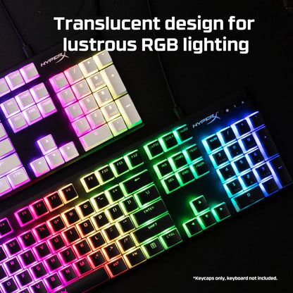 HyperX HKCPXP Pudding Keycaps - Double Shot PBT, Black