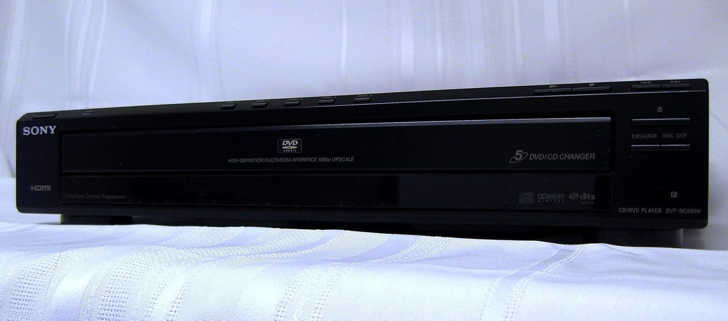 Sony DVP-NC800H/B HDMI 5-Disc DVD/CD Changer Black (Renewed)