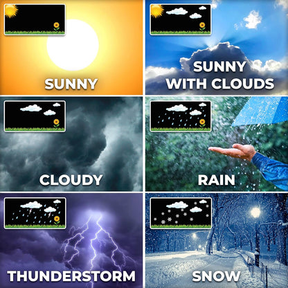 Sharp SPC1027AMZ Weather Station Atomic Clock