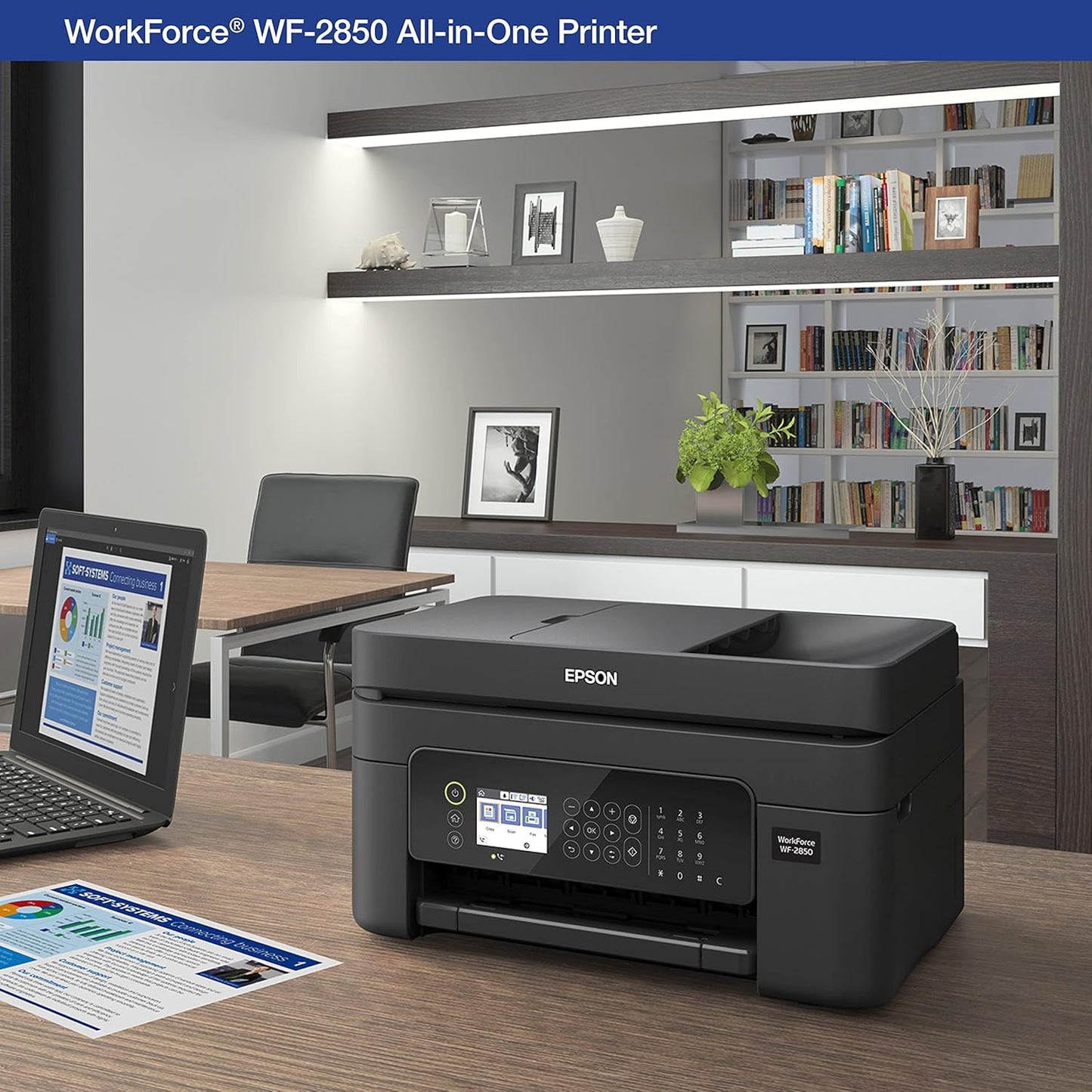 Epson C11CG31201 Workforce WF-2850 Wireless All-in-One Printer