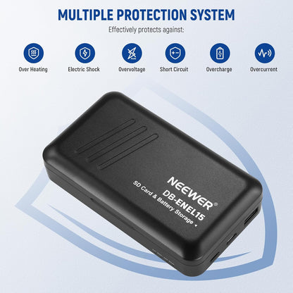 Neewer EN-EL15c 2-Pack Replacement Batteries Charger