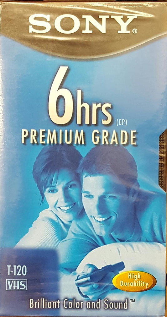 Sony T-120 Premium Grade VHS Tape - Single