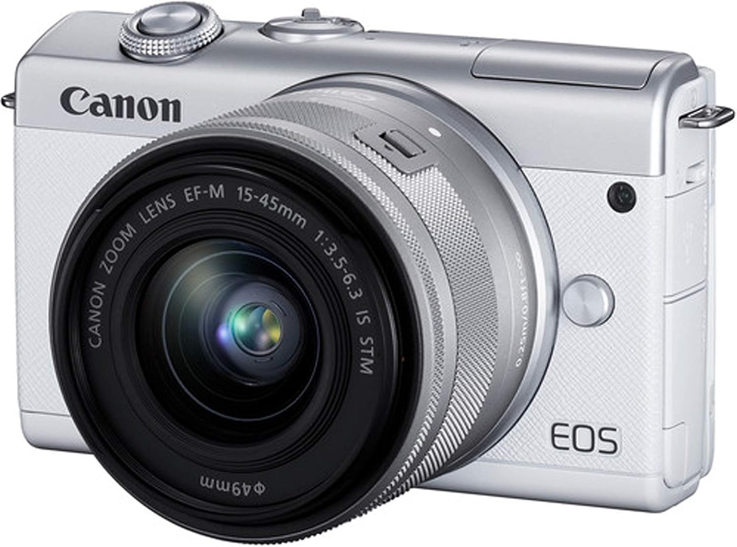 Canon EOS M200 (White) Mirrorless Camera Bundle (Renewed)