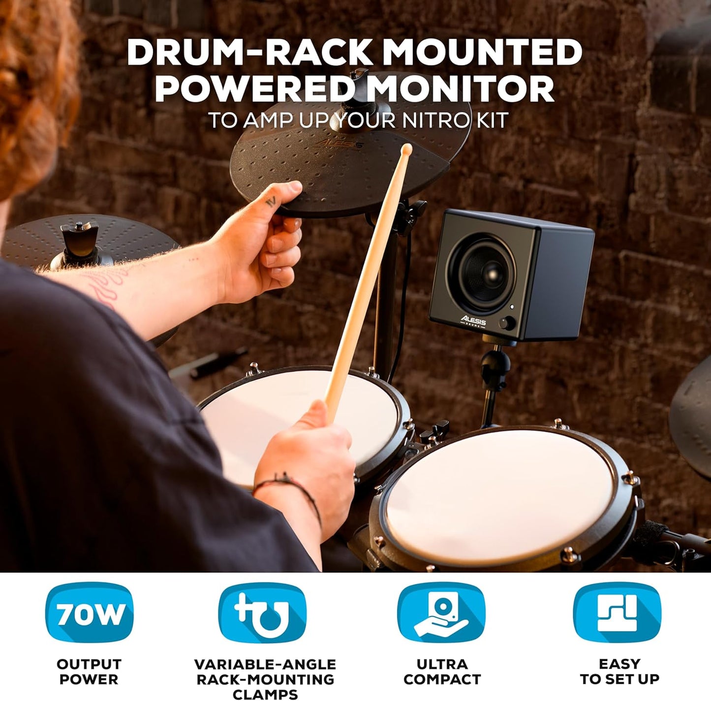 Alesis Nitro Amp 70W Compact Drum Monitor