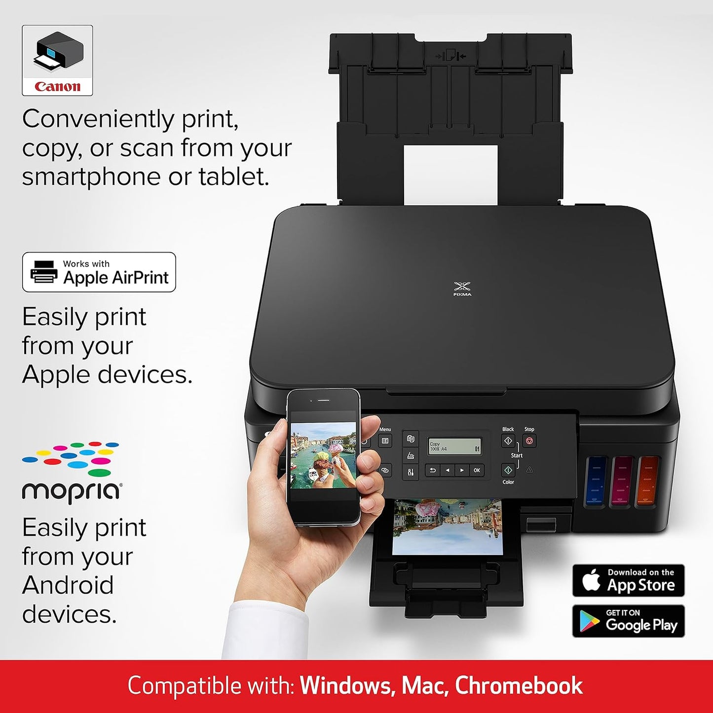 Canon 3113C002 PIXMA G6020 Wireless MegaTank Printer