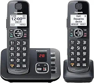 Panasonic KX-TGE632M Cordless Phone Answering Machine 2 Handsets — main product image