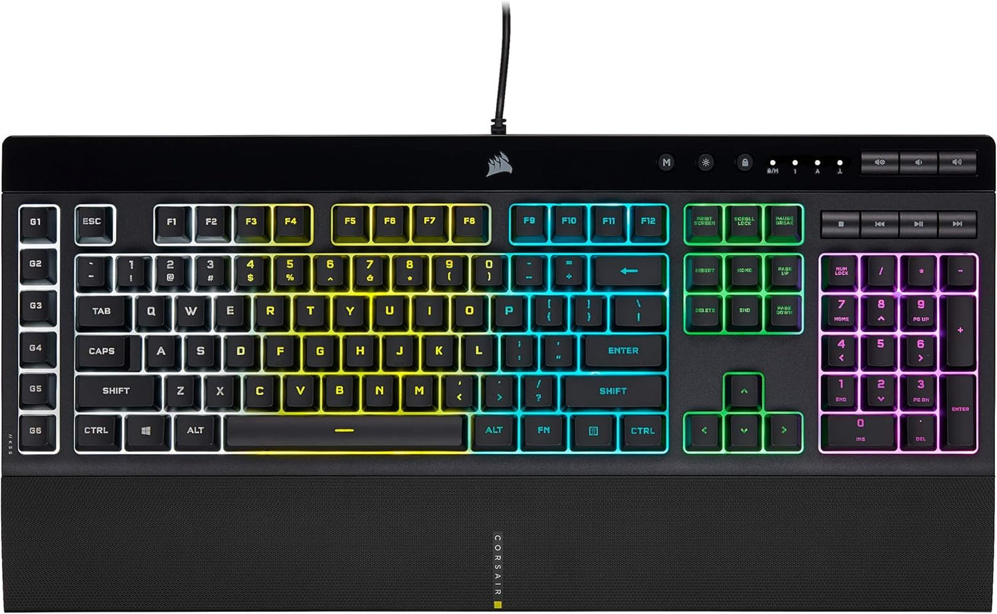 Corsair CH-9226765-NA-cr K55 RGB PRO Gaming Keyboard Renewed