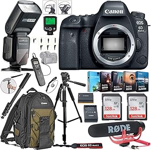 Canon EOS 6D Mark II DSLR Camera Bundle Renewed