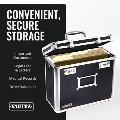 Vaultz VZ01187 Locking File Organizer Box Letter Size