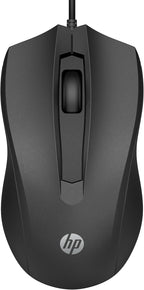 HP 6VY96AA#ABA Wired Mouse 100 1600 DPI USB Ambidextrous