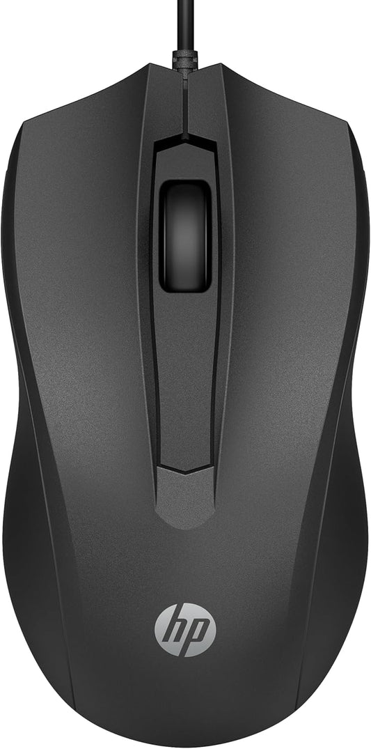 HP 6VY96AA#ABA Wired Mouse 100 1600 DPI USB Ambidextrous