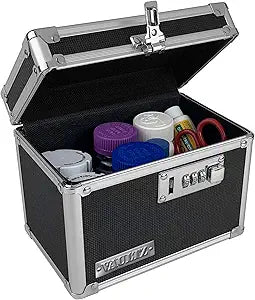 Vaultz VZ00266-CAM Small Medicine Lock Box - Black