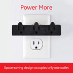 GE Heavy Duty 3-Outlet Adapter Grounded Black 50911