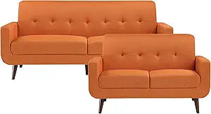 Lexicon S189433RN*2 Linville 2-Piece Orange Living Room Set