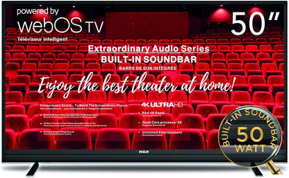 RCA RWOSBU5048 50-inch webOS 4K UHD Smart TV