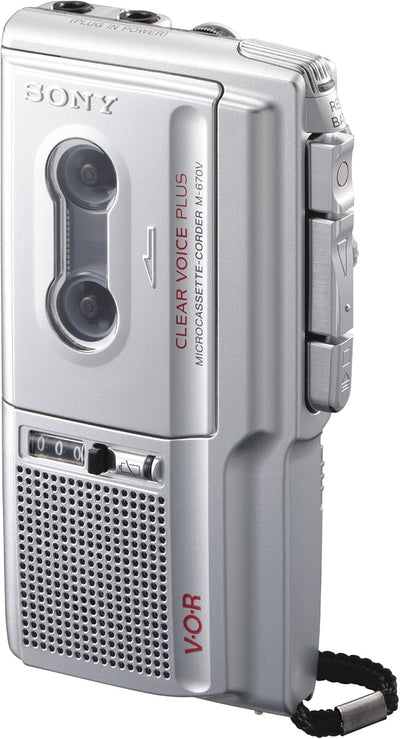 Sony M670V.CE7 Microcassette Recorder Voice Activated Portable