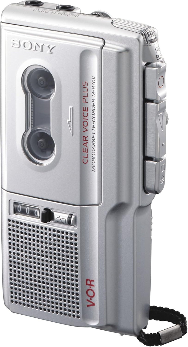 Sony M670V.CE7 Microcassette Recorder Voice Activated Portable — main product image