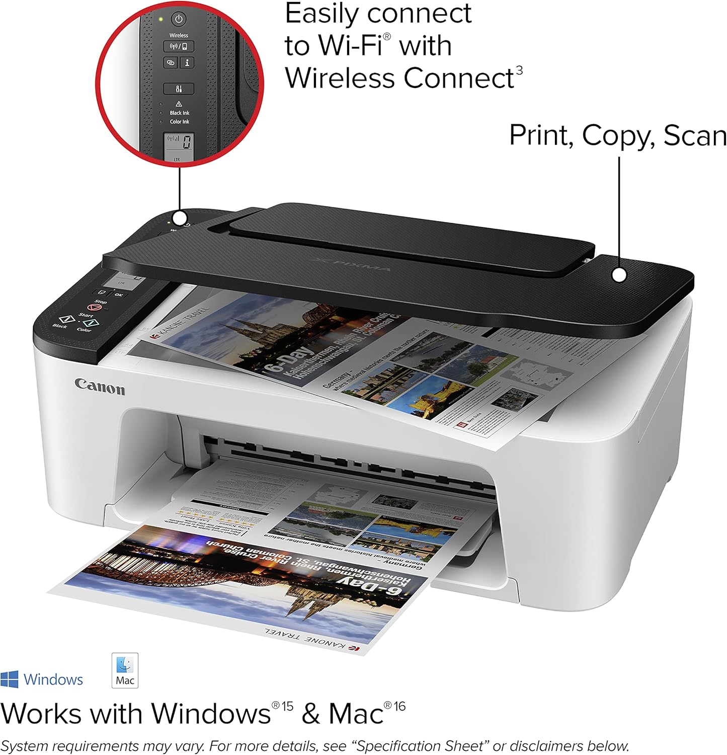 Canon PIXMA 3522 All-in-One Inkjet Printer - Wireless, Mobile Printing