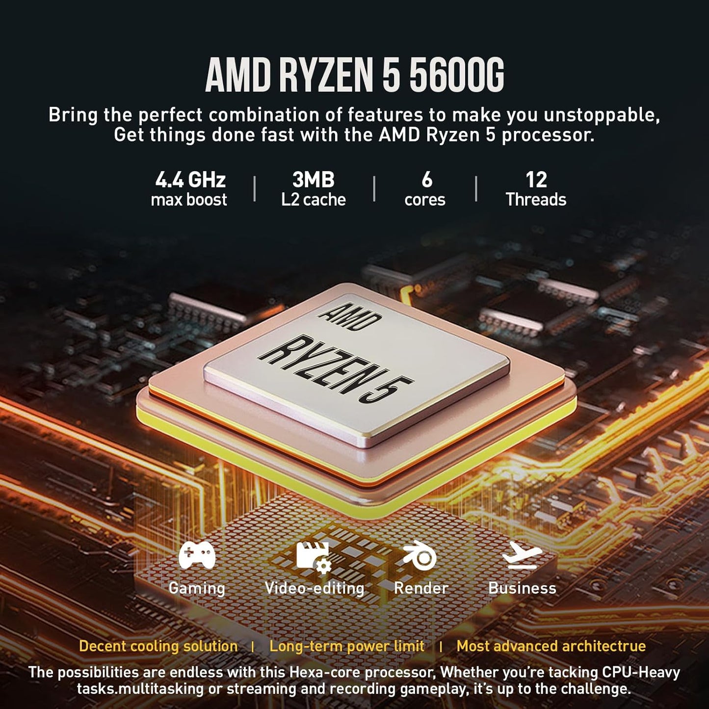 HP Ryzen 5 Desktop, 32GB RAM, 1TB SSD, Windows 11 Pro & Office