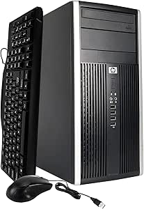 HP Compaq Elite 6300 Desktop i5 8GB 256GB SSD + 500GB HDD Renewed