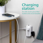 Philips SPS1460WA/37 6-Outlet Grounded Wall Tap Extender