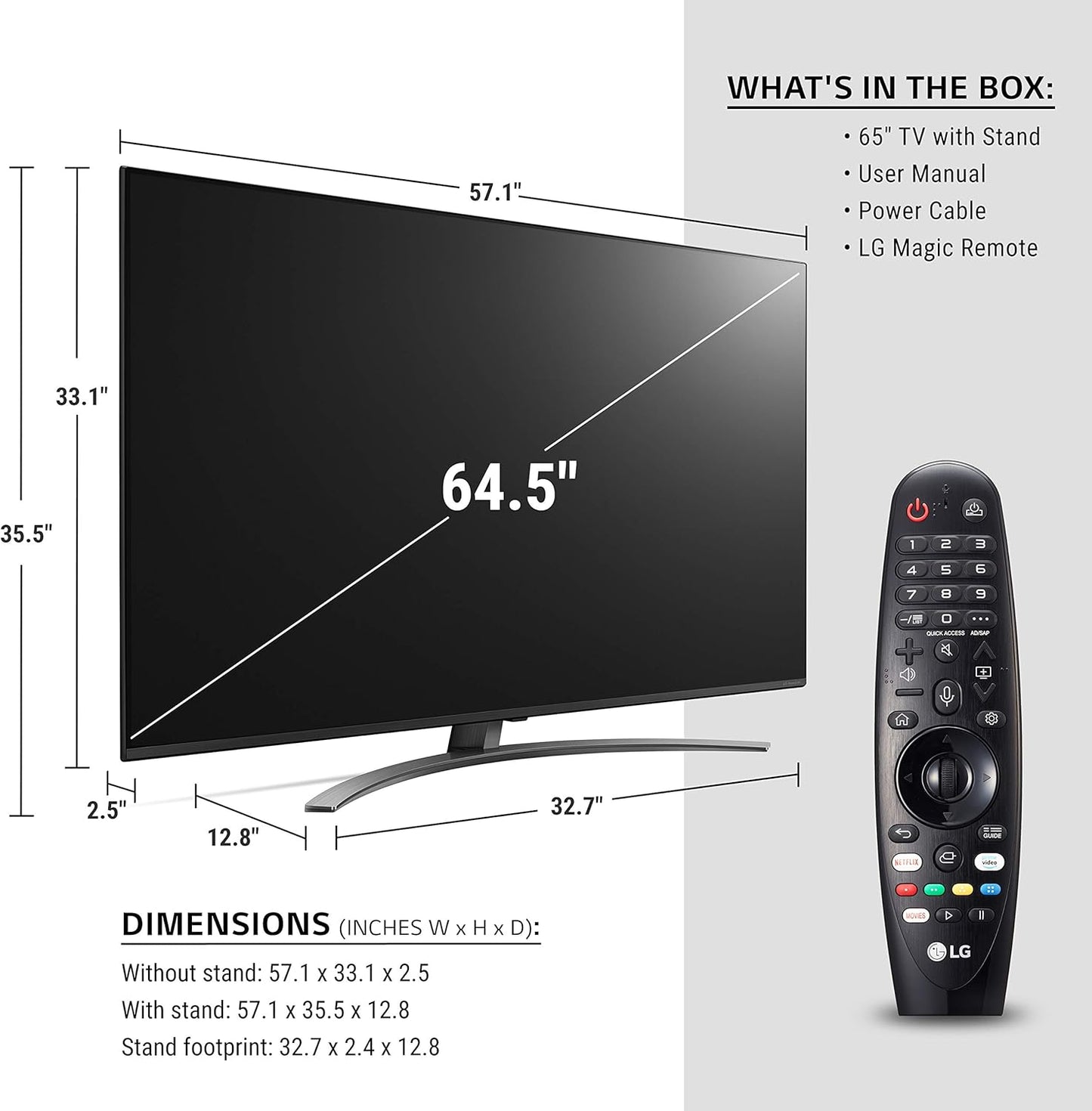 LG 65NANO81 65" 4K NanoCell Smart UHD TV