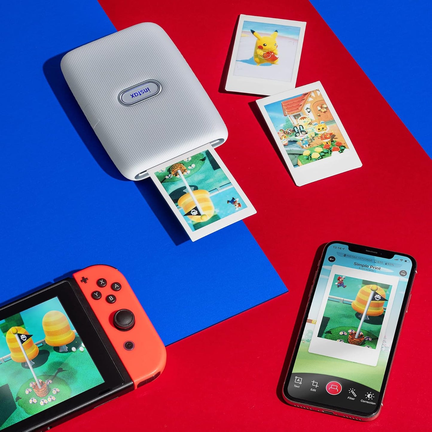 Fujifilm INSTAX Mini Link Printer - Ash White: Smartphone Photo Printer