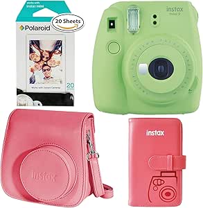 Fujifilm Instax Mini 9 Camera Bundle - Lime Green + Accessories