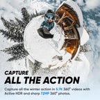 Insta360 CINSAAQ/B-SKN X3 Snow Kit 5.7K 360 Action Camera