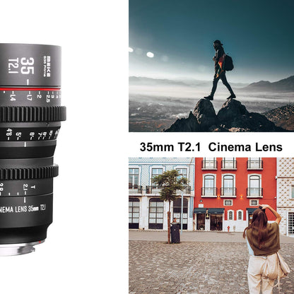 Meike 35mm T2.1 S35 EF Mount Cinema Lens