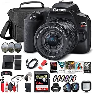 Canon EOS Rebel SL3 18-55mm DSLR Camera Bundle