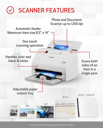 Canon RS40 imageFORMULA Photo/Document Scanner - ADF