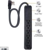 GE UltraPro 44070 6 Outlet Surge Protector Braided Cord