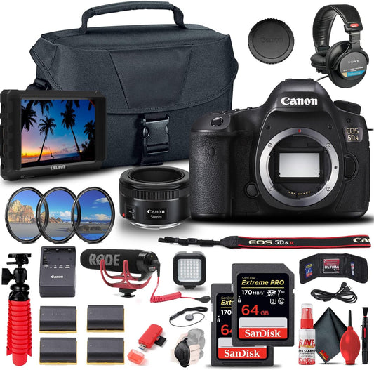Canon 0581C002 EOS 5DS DSLR Camera Body + Kit (Renewed)