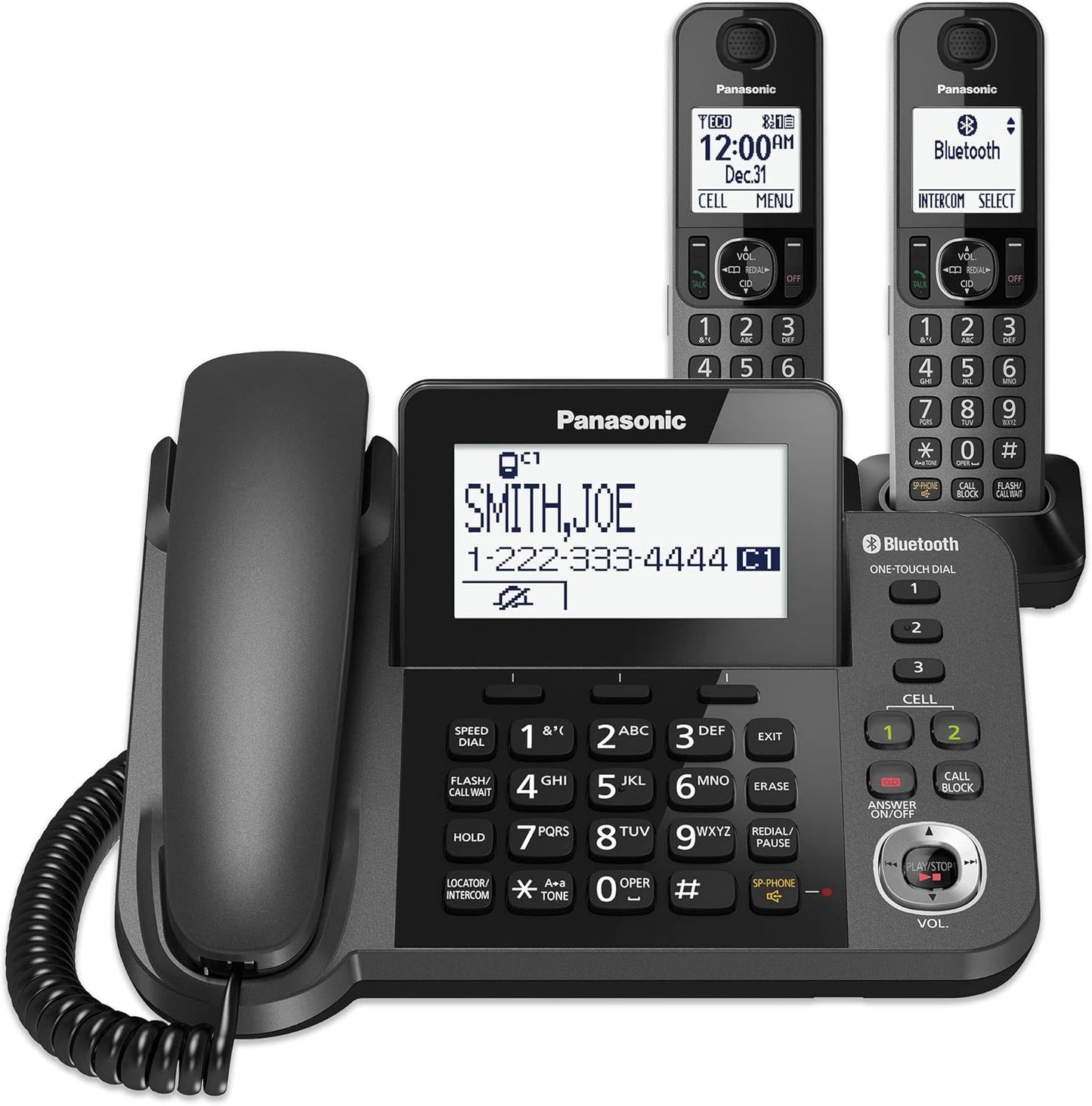 Panasonic KX-TGF382M Bluetooth Cordless Phone Answering Machine