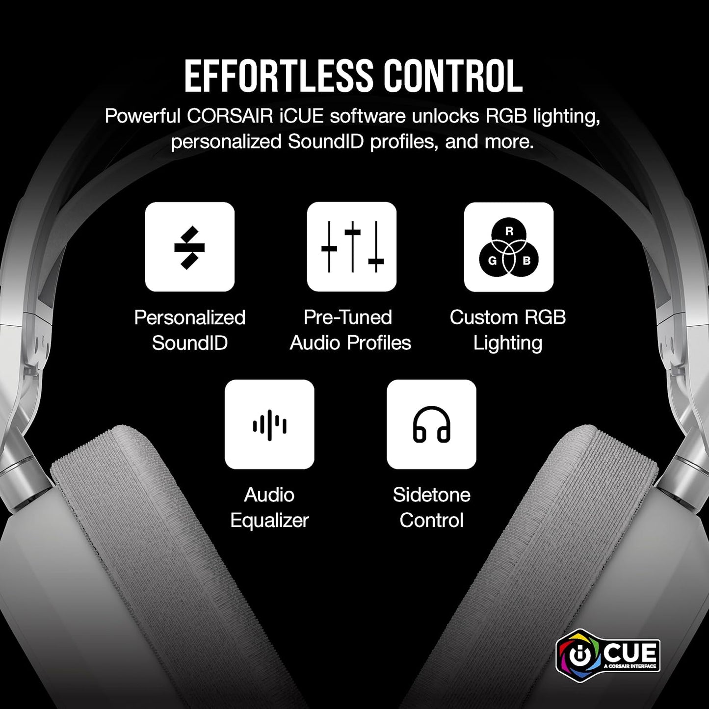 Corsair CA-9011296-WW HS80 MAX Wireless Gaming Headset White