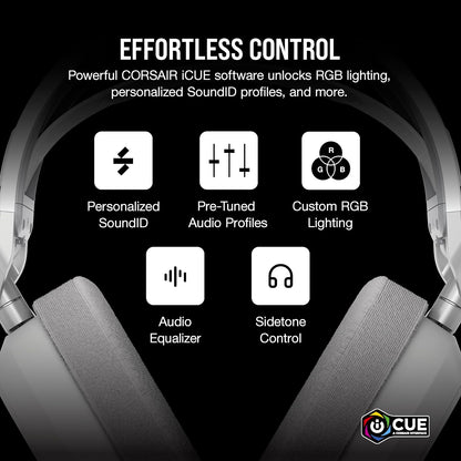 Corsair CA-9011296-WW HS80 MAX Wireless Gaming Headset White