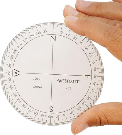 Westcott 255 360-Degree Protractor Compass