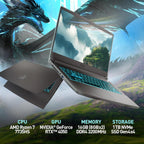 MSI THINA15B7214 Thin A15 Ryzen 7 RTX 4050 Gaming Laptop