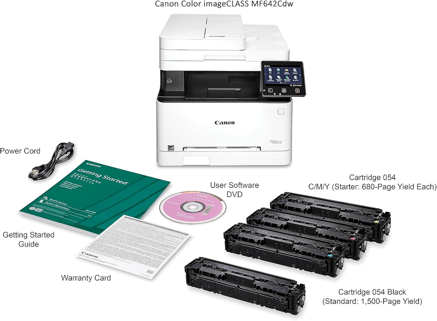 Canon 3102C012 imageCLASS MF642Cdw Wireless Color Laser Printer