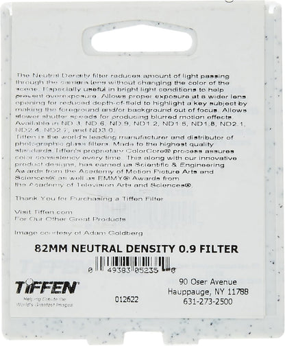 Tiffen 82ND9 82mm Neutral Density ND0.9 Filter