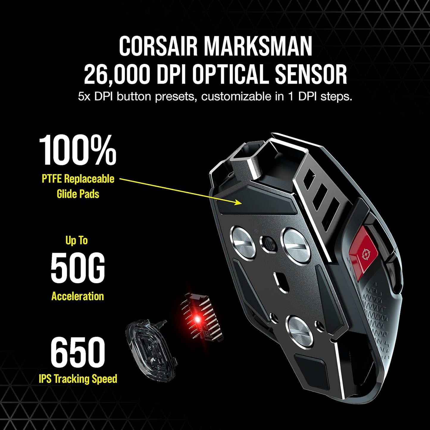 Corsair CH-9319411-NA2 M65 RGB Ultra Wireless Gaming Mouse