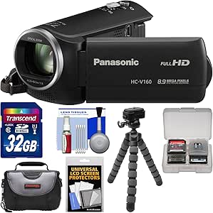 Panasonic K-86843-03 HC-V160 HD Camcorder Bundle