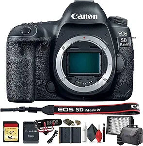 Canon 1483C002 EOS 5D Mark IV DSLR Camera Bundle (Renewed)