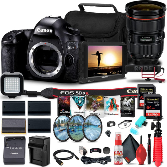 Canon 0582C002 EOS 5DS R DSLR Lens Bundle