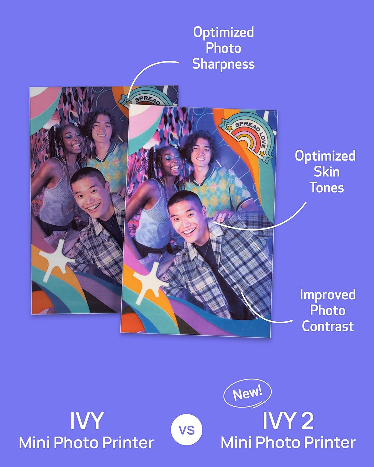 Canon 5452C018 Ivy 2 Mini Photo Printer Pure White