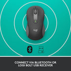Logitech 910-006272 Signature M650 Wireless Mouse Graphite