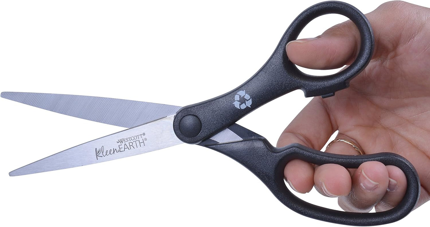Westcott 15583 KleenEarth 8" Recycled Scissors
