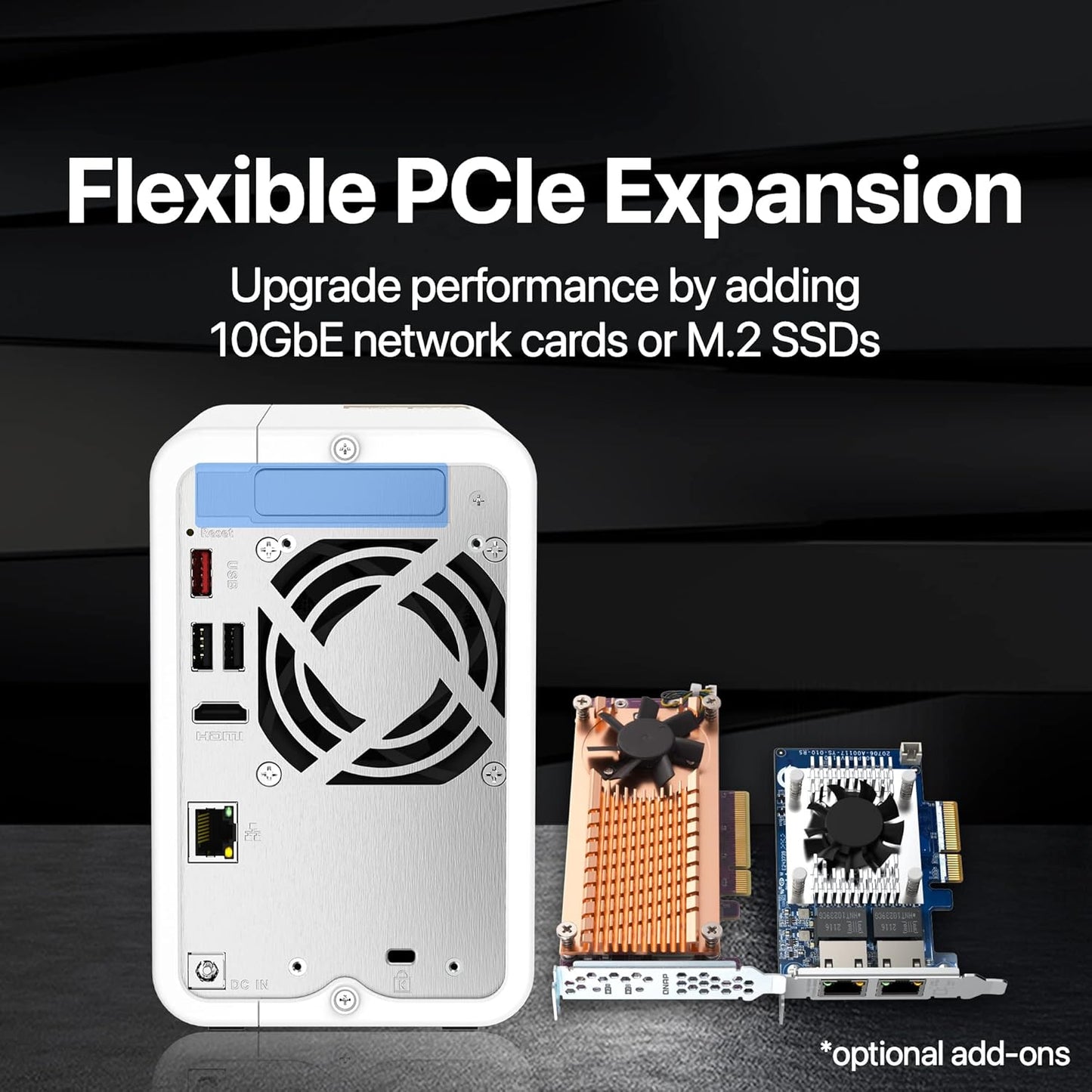 QNAP TS-262-4G-24ST-US 2-Bay NAS with 4TB IronWolf HDDs