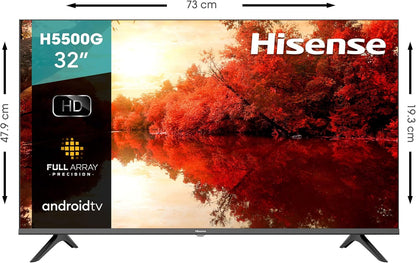 Hisense 32H5500G 32-Inch Android Smart TV - 2021 Model